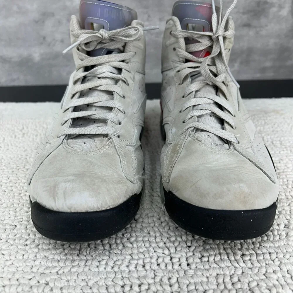 Jordan MVP 678 Shoes Mens 10 Natural Dark Gray Grey Red Basketball Sneakers‎